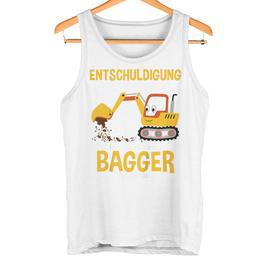 Children's Excuse Das Ich Zu Spät Bin Digger Driver Boy Digger 80 Tank Top - Seseable