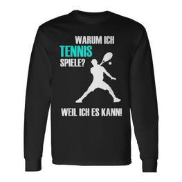 Tennis Slogan Idea For Tennis Players Langarmshirts - Seseable