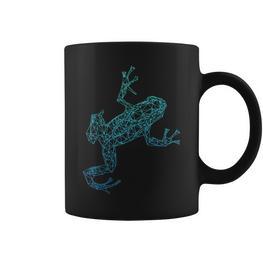 Frosch Pfeilgiftfrosch Grafik Blau Tiere Tassen - Seseable