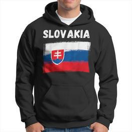 Slovakia Flag Holidayintage Grunge Slovak Flag Kapuzenpullover - Seseable