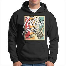 Vintage Retro Tattoo Artist Tattoo Artist Tattoo Kapuzenpullover - Seseable