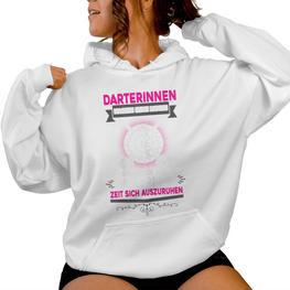 Women's Dartter Machen Keine Pausen Darts Dart Dart Kapuzenpullover für Damen - Seseable