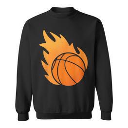 Fire Basketball Sweatshirt - Seseable