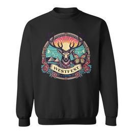 Westfest Retro Stag Sweatshirt - Seseable