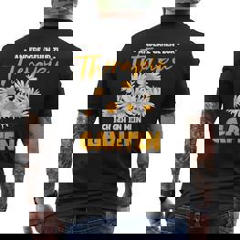 Andere Gehen Zur Therapie Ich Gehe In Mein Garten S T-Shirt mit Rückendruck - Seseable