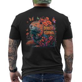 Bobr Kurwa Meme Bober Kurwa T-Shirt mit Rückendruck - Seseable