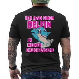 Dolfin In My Bum Bag Honk Party Outfit Malle Isi T-Shirt mit Rückendruck - Seseable