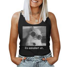 With Eskaliert Eh Drunken Cat Drunken Cat Beer Wine Fun S Tank Top Frauen - Seseable