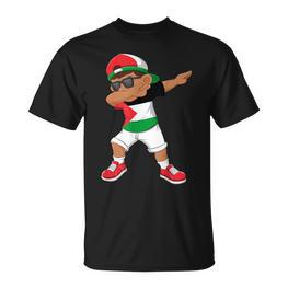 Tupfbing Boy State Der Palästina -Flagge Dab Dance Tanz T-Shirt - Seseable