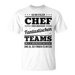 Ich Bin Stolzer Chef Eines Unheuer Fantastische Teams Job T-Shirt - Seseable