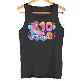 10º Cumpleaños Niña 10 Años Patines Número 10 Camiseta sin mangas - Regaloses