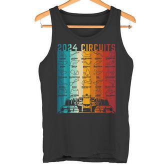 2024 Schedule Formula Racing Formula Car Retrointage Tank Top - Geschenkecke