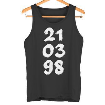 210398 Geburtsdatum Mit GeburtstagMonatJahr Tank Top - Geschenkecke