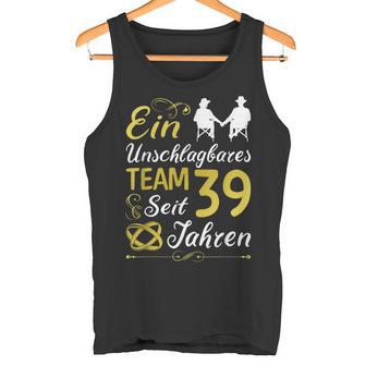 39 Jahreerheiratet 39 Hochzeitstag Sonnenhochzeit Tank Top - Geschenkecke