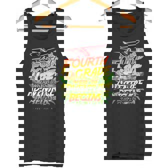 4th Grade Where The Adventure Begins Safari Theme Teacher Tank Top - Monsterry