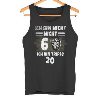 60 Geburtstag Ich Bin Nicht 60 Ich Bin Triple 20 Dart Tank Top - Geschenkecke