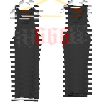 666 Death Metal Fans Goth Satan Tank Top - Monsterry
