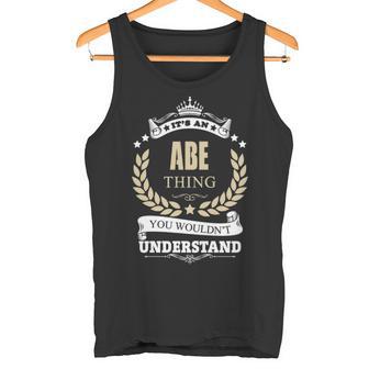 Abe Personalized Name Name Print S With Name Abe 11 Tank Top - Thegiftio UK