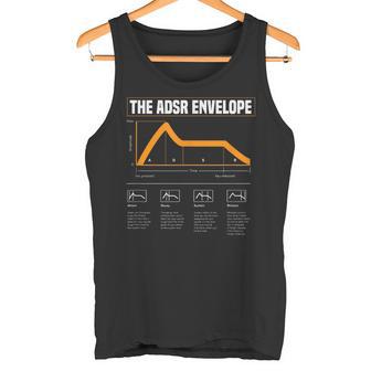 Adsr Modular Lebenswellenform Synth Nerd Synthesizer Tank Top - Geschenkecke