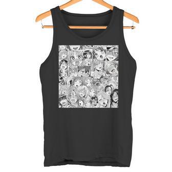 Ahegao Otaku Anime Dripping Drooling Anime Weeb Love Tank Top - Geschenkecke