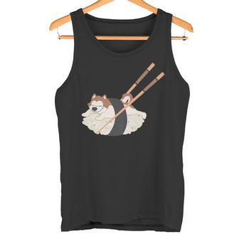 Akita Sushi Dog Sushi Lover Premium Tank Top - Monsterry