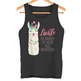 Alpaca Lächle Du Kannst Sie Nicht Alle Anspcken S Tank Top - Geschenkecke