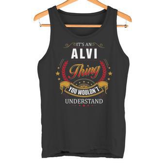 Alvi Family Crest Alvi Alvi Clothing Alvi T Alvi T For The Alvi Tank Top - Thegiftio UK