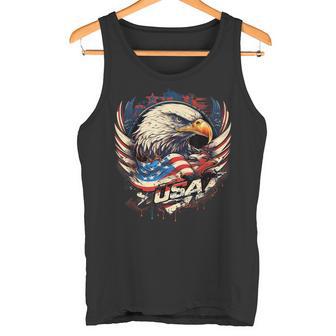 America Fan American Flag And Eagle Usa Tank Top - Geschenkecke