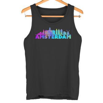 Amsterdam Skyline Netherlands Souvenir Tank Top - Geschenkecke