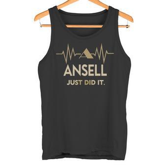 Ansell Just Did I Personalized Last Name Tank Top - Thegiftio UK