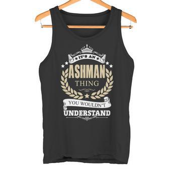 Ashman Personalized Name Name Print S With Name Ashman 11 Tank Top - Thegiftio UK