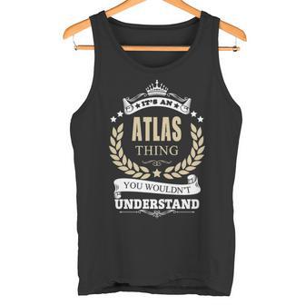 Atlas Personalized Name Name Print S With Name Atlas 11 Tank Top - Thegiftio UK