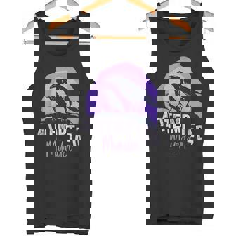 Attempted Murder Cuervos Retro Luna Wiccan Pagan Divertido Camiseta sin mangas - Regaloses