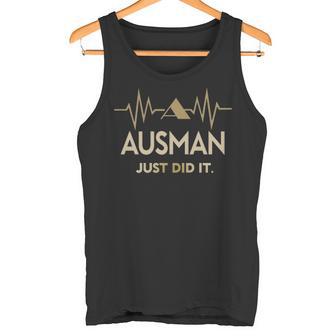 Ausman Just Did I Personalized Last Name Tank Top - Thegiftio UK