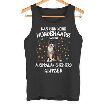 Australian Shepherd Glitter Dog Holder Aussie Dog Tank Top - Geschenkecke