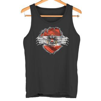 Austria Flag Superhero Austria Tank Top - Geschenkecke