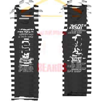 Awesome Ladle Crane Operators Job Coworker Tattoo Beard Tank Top - Monsterry