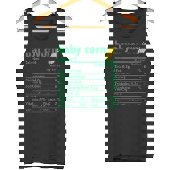 Baby Corn Nutrition Facts Thanksgiving Christmas Food Facts Tank Top Tank Top - Monsterry