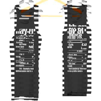 Baby Corn Nutrition Facts Thanksgiving Christmas Food Tank Top Tank Top - Monsterry