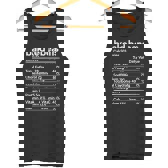 Baked Beans Nutritional Facts Thanksgiving Recipe Family Tank Top - Monsterry