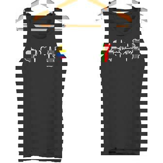 Bandera Portuguesa Colombiana Portugal Colombia Heartbeat Camiseta sin mangas - Regaloses