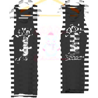 BEARY CHRISTMAS Cute Panda Bear Santa Hat Scarf Meme Tank Top Tank Top - Monsterry