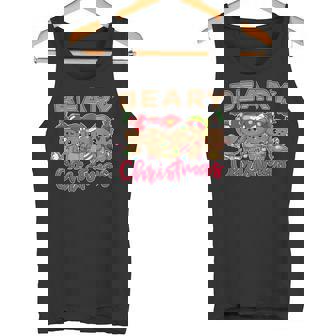 Beary Merry Christmas For Teddy Bear Lovers Xmas Bear Tank Top - Monsterry