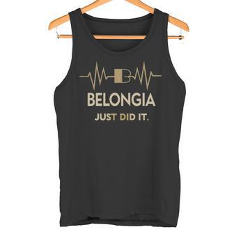 Belongia Just Did I Personalized Last Name Tank Top - Thegiftio UK