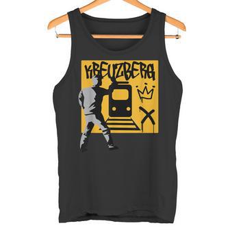 Berlin Kreuzberg Friedrichshain District Graffiti Crown U-Bahn Tank Top - Geschenkecke