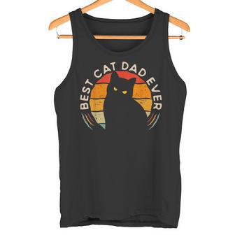 Best Cat Dad Ever Cute Kitten Fatherintage Cat Owner Camiseta sin mangas - Regaloses