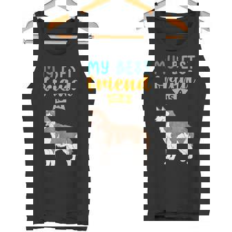 My Best Friend Is a Copper Siberian Husky Dog Lovers Tank Top - Monsterry