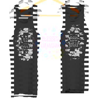 Blessed Grandma With Flower Wreath And Hearts Heartfelt Love Tank Top Tank Top - Monsterry