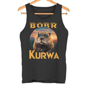 Bobr Kurwa Flannelette Meme Bóbr Bober Kurwa Cool Tank Top - Geschenkecke