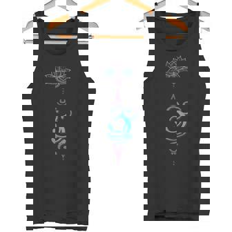 Breathe Symbol Chakra Mindfulness Hinduism Breathing Apparel Tank Top - Monsterry